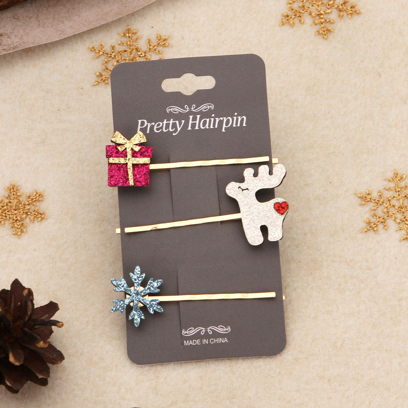 CHRISTMAS HAIR PIN (3 pcs )