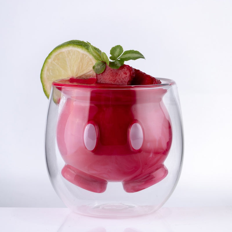 MICKEY DOUBLE GLASS MUG