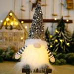 30cm CHRISTMAS GLOWING FACELESS DOLL ORANAMENT