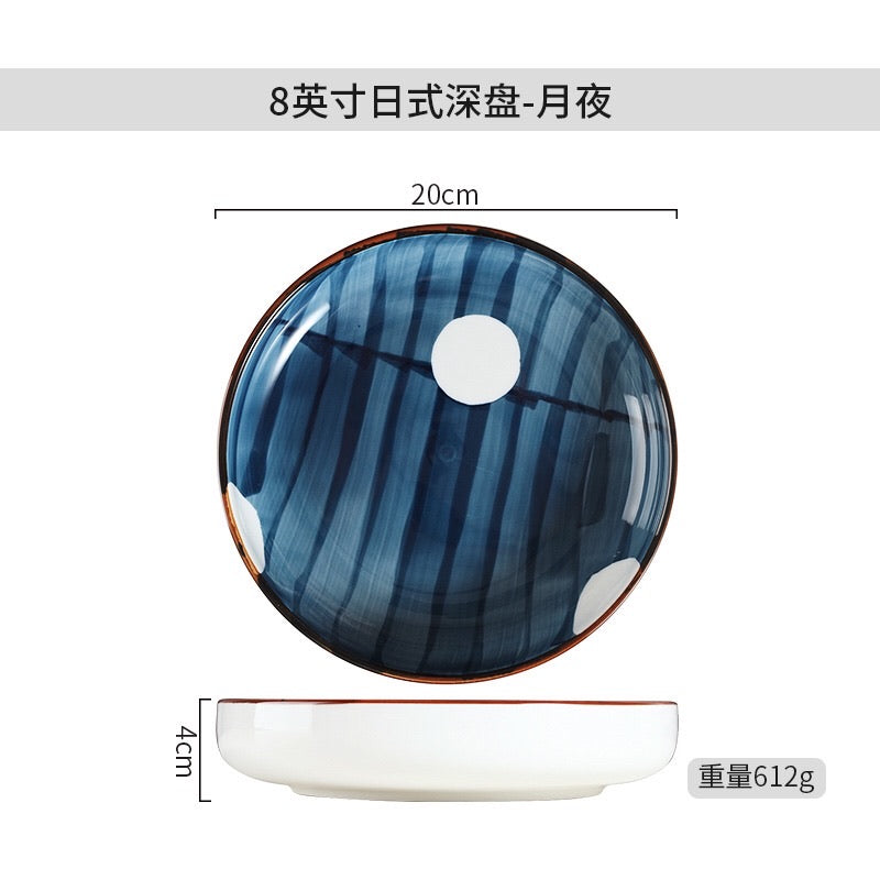 HAND-PAINTED UNDERGLAZE CERAMIC PLATE - HOME & LIVING | JIAG STORE Lifestyle Home Improvement