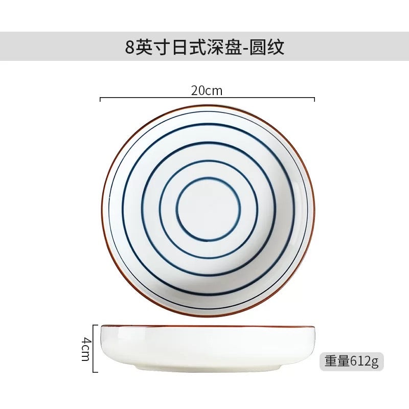 HAND-PAINTED UNDERGLAZE CERAMIC PLATE - HOME & LIVING | JIAG STORE Lifestyle Home Improvement