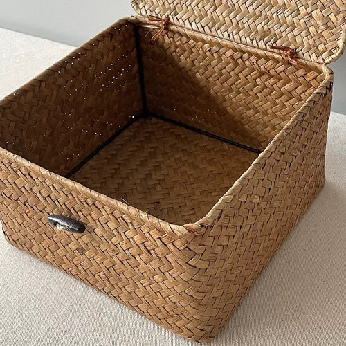 WOVEN SEAWEED STORAGE BOX