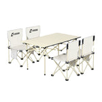 OUTDOOR FOLDING TABLE WITH CHAIRS